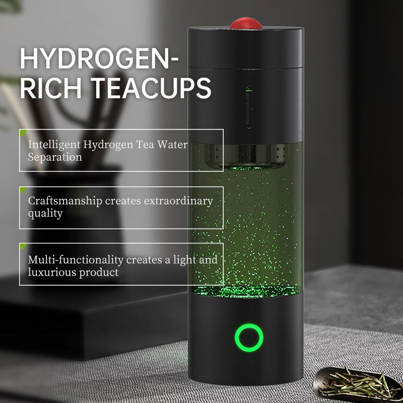 New Fashion LED Display Adjustable 3000ppb 6000ppb SPE PEM Smart Hydrogen Water Bottle Generator Hydrogen Water Ionizer Bottle