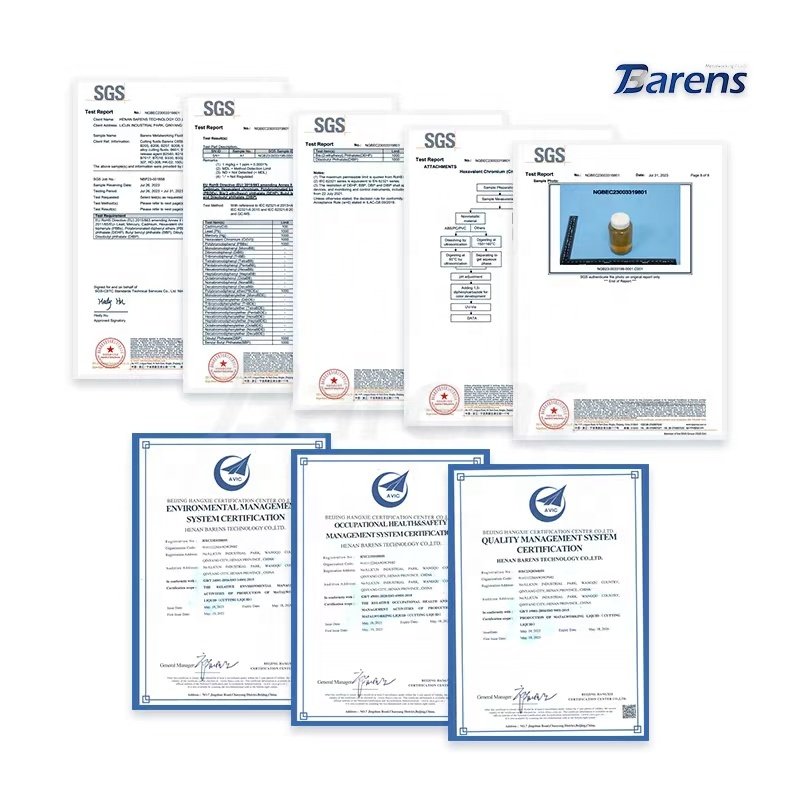 Barens Micro-emulsified Cutting Fluids 653