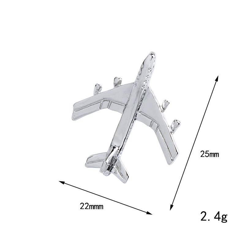 Aircraft Brooch for Women, Minimalist Accessories, Versatile and Atmospheric Outerwear Temperament