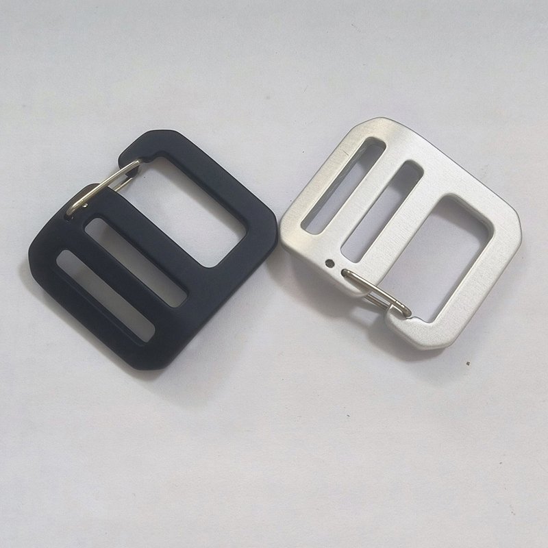 25mm Metal Gatekeeper Ladder Lock Slider Adjuster Aviation Aluminium Spring G Hook for Webbing Strap Backpack G Buckle