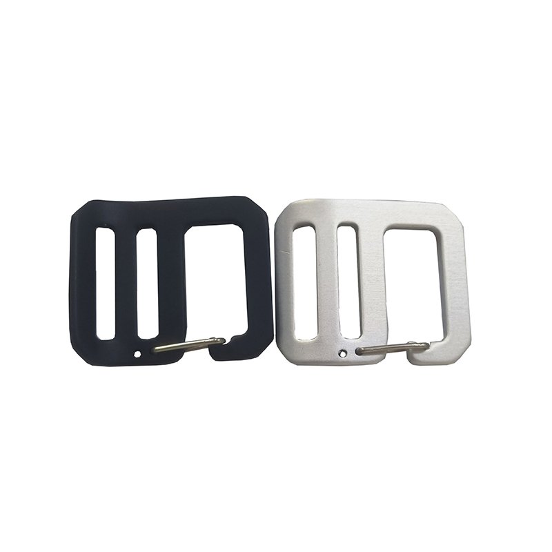25mm Metal Gatekeeper Ladder Lock Slider Adjuster Aviation Aluminium Spring G Hook for Webbing Strap Backpack G Buckle
