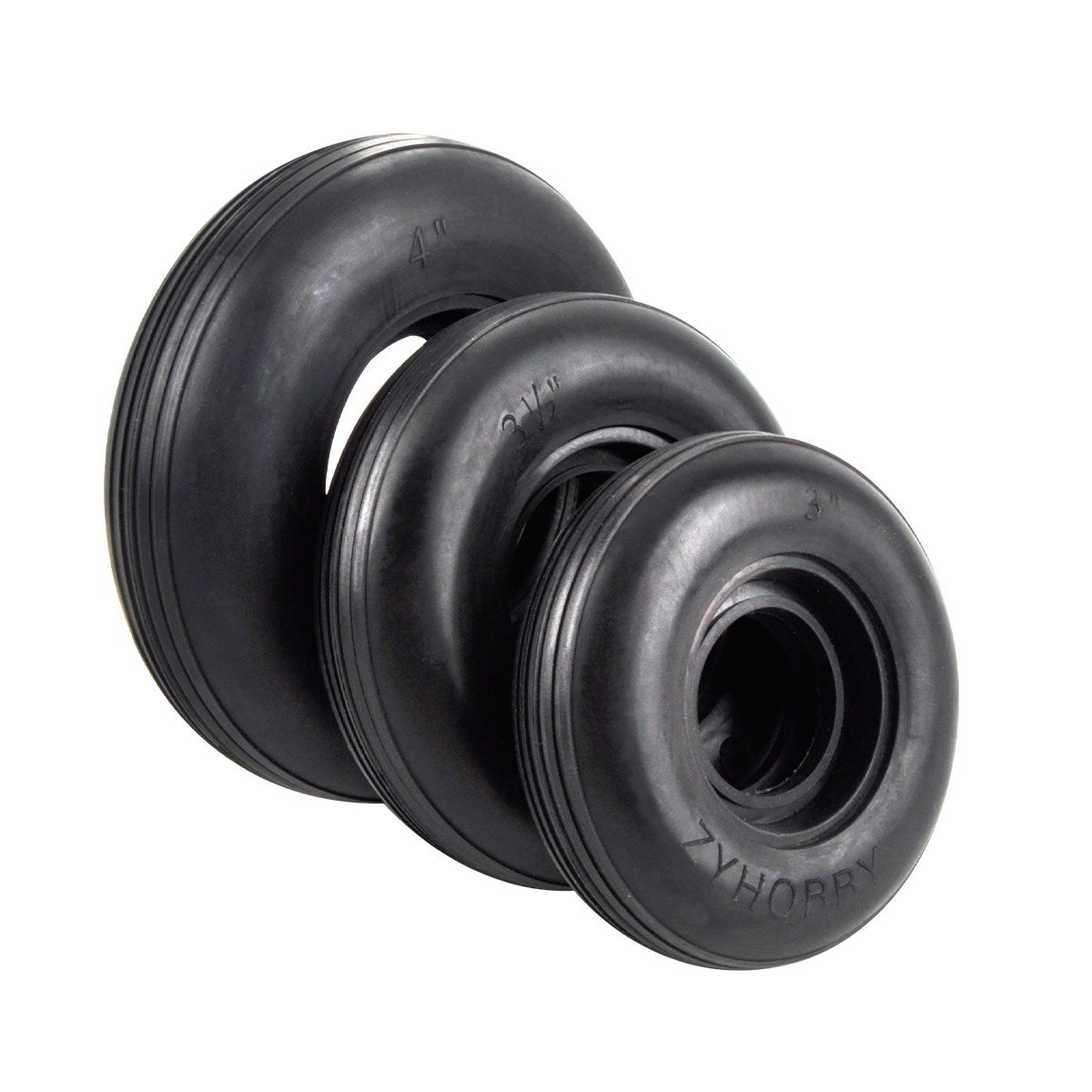ZYHOBBY Durable 1.75-4.5 Inch Rubber Tire for RC Model Plane Aircraft Car Toys Accessory 1.75 2.5 3 3.5 4 4.5 Inch Wheel Tyre