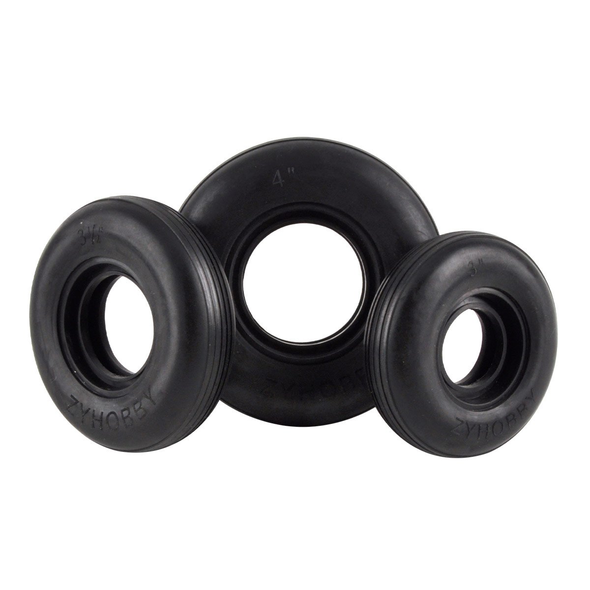 ZYHOBBY Durable 1.75-4.5 Inch Rubber Tire for RC Model Plane Aircraft Car Toys Accessory 1.75 2.5 3 3.5 4 4.5 Inch Wheel Tyre
