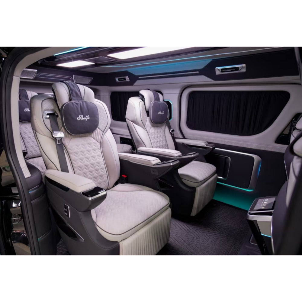 Toyota Hiace Interior Exterior Luxury Upgrade Kit Custom Sidewall Panels Top Grade Aviation Seats Factory Price