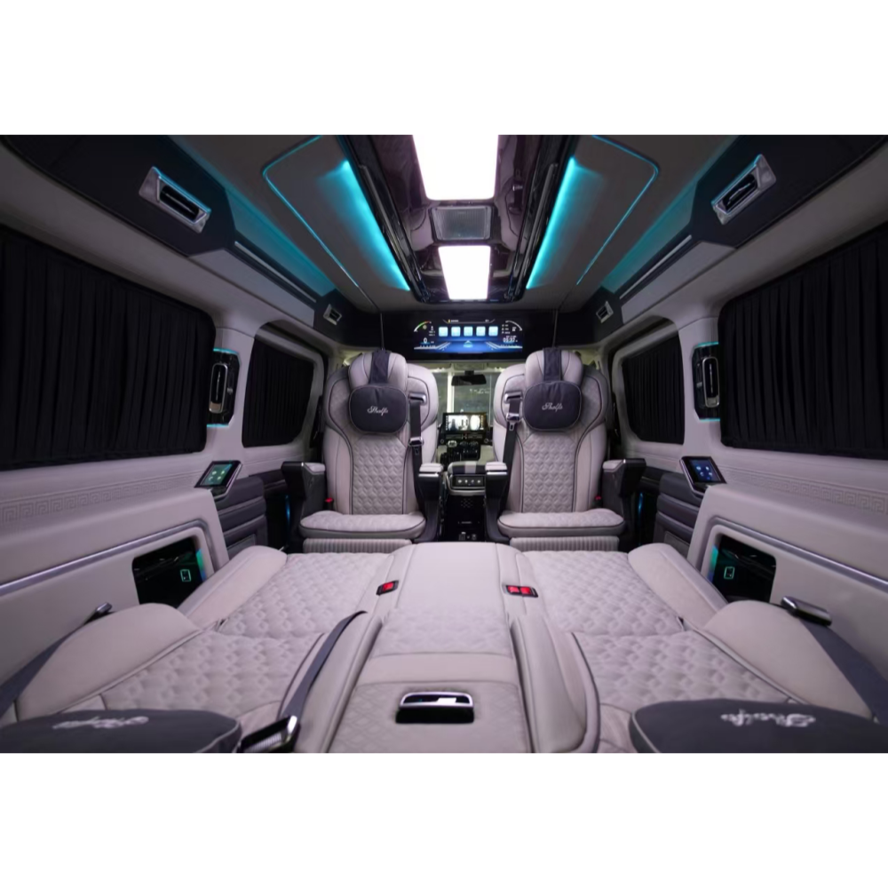 Toyota Hiace Interior Exterior Luxury Upgrade Kit Custom Sidewall Panels Top Grade Aviation Seats Factory Price