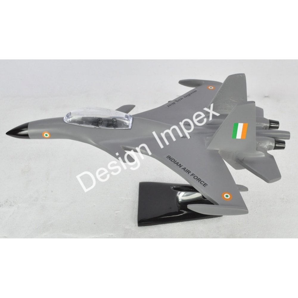 Best Selling Indian Aircraft Model Cast Aluminium Good Quality SU 30 With Cockpit 3 Metal Airplane Models For table Decors