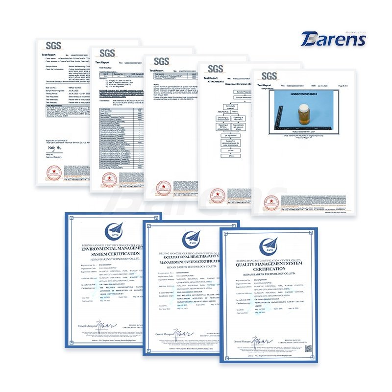 Barens Special Cutting Fluid for Aviation Aluminum 653