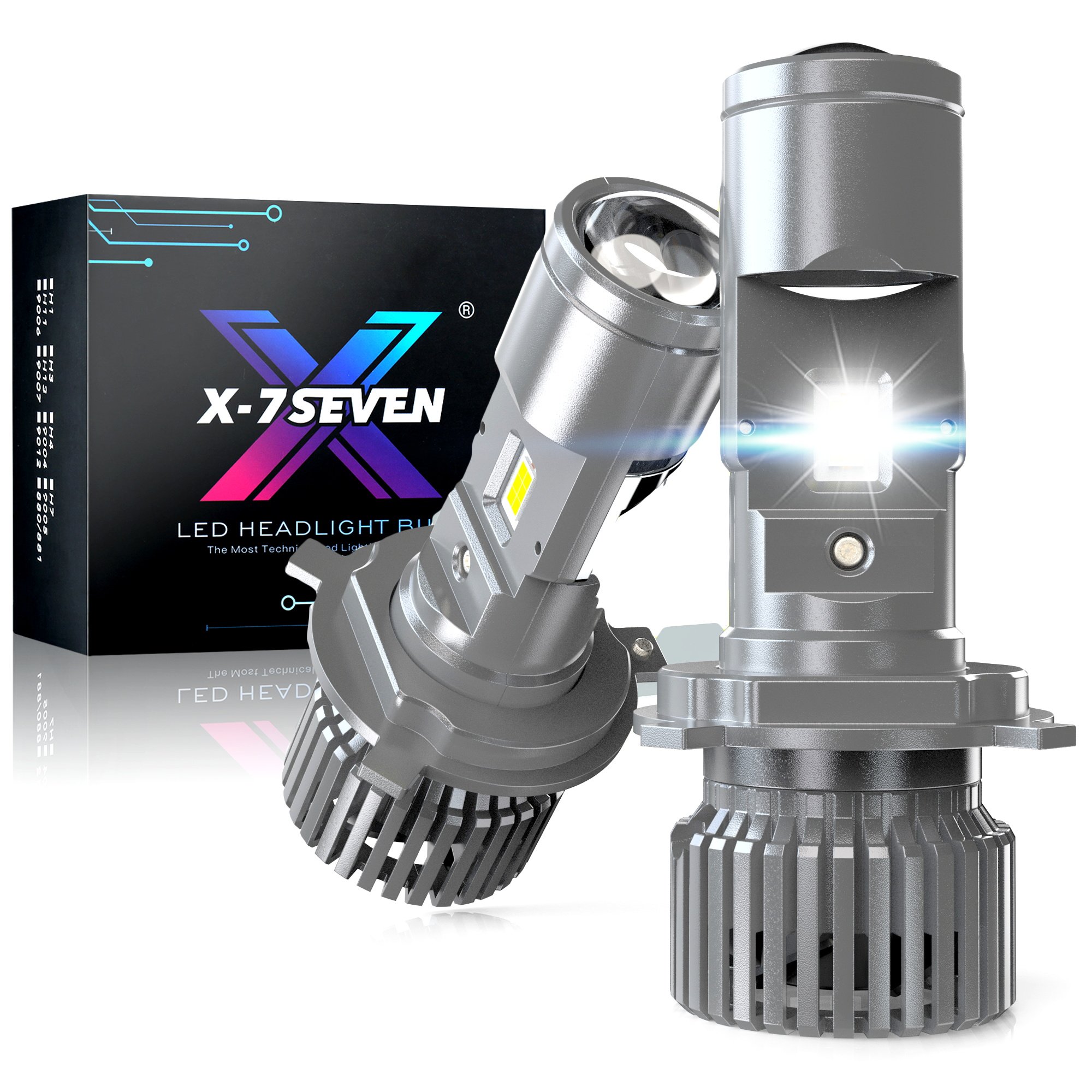 X-7SEVEN in Stock Super Power XLUM 6500K 9-20V 85W 8500LM H4 Auto Parts Halogen Car Led Headlights Waterproof