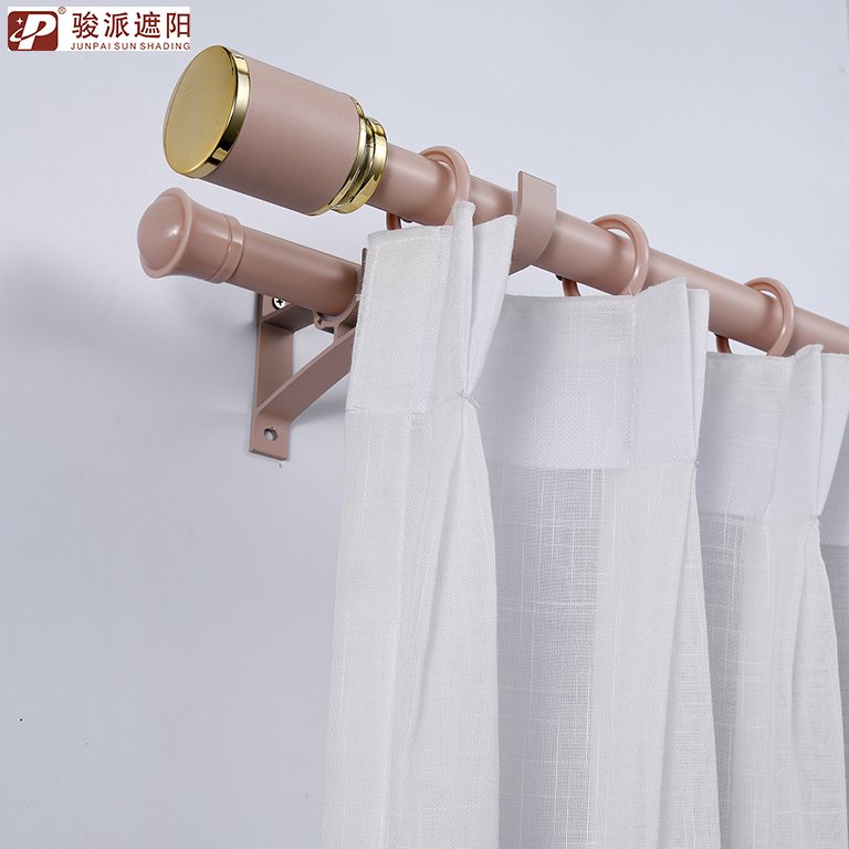 Manufacturer Wall Mount Curtain Rod Track Aluminium Alloy Curtain Rods and Rails for Window