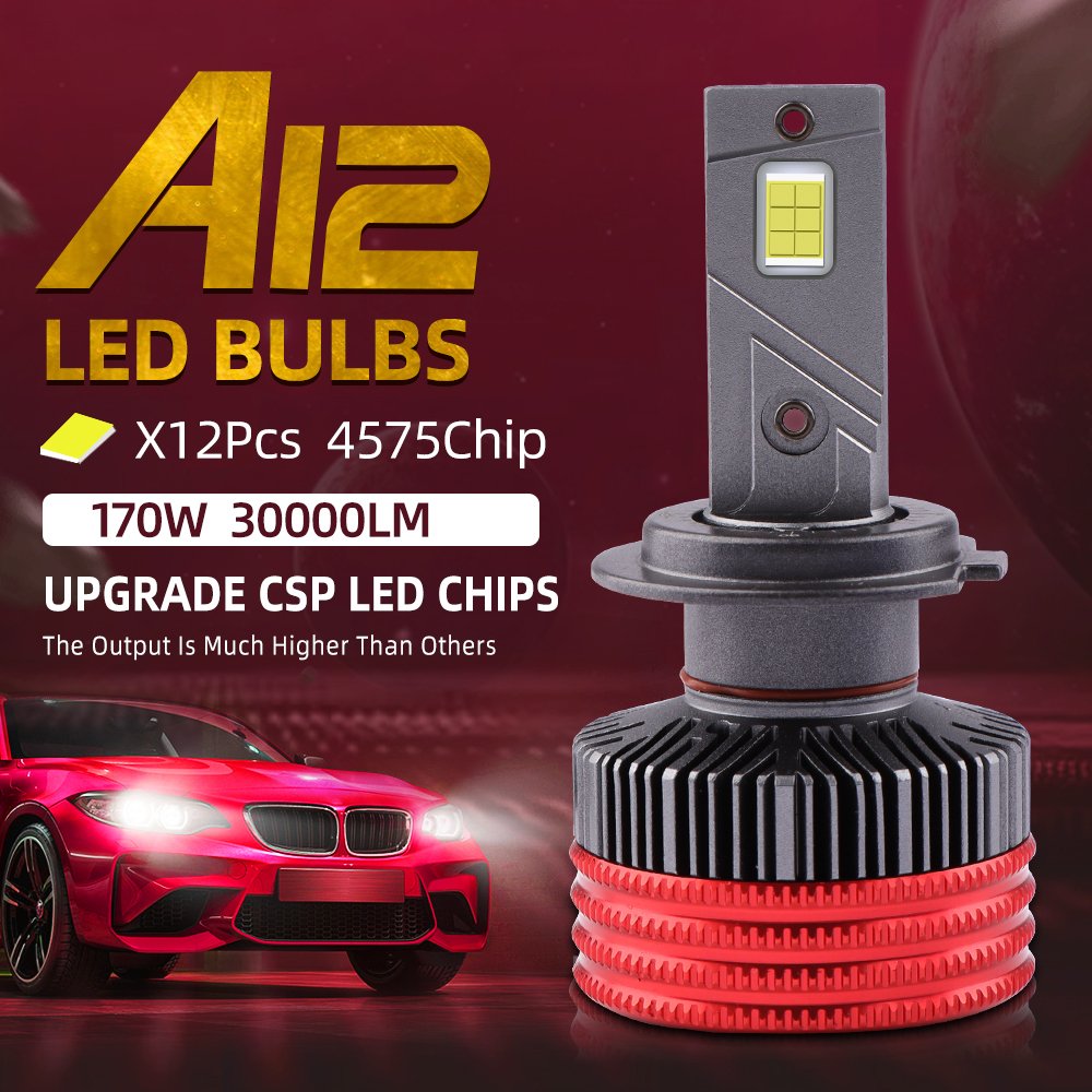 Factory Wholesale Auto Parts H7 H11 H13 9005 Universal Car Led Headlights Cooling Fan Led Light Bulbs