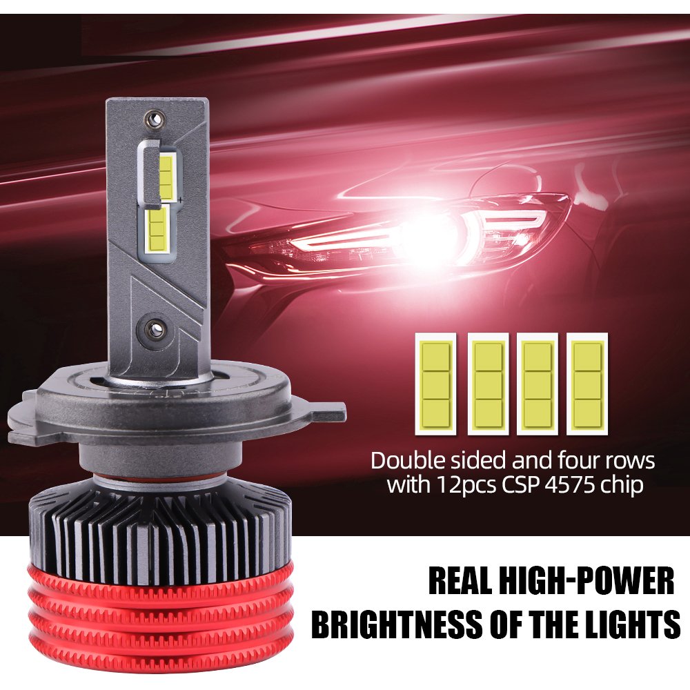 Factory Wholesale Auto Parts H7 H11 H13 9005 Universal Car Led Headlights Cooling Fan Led Light Bulbs