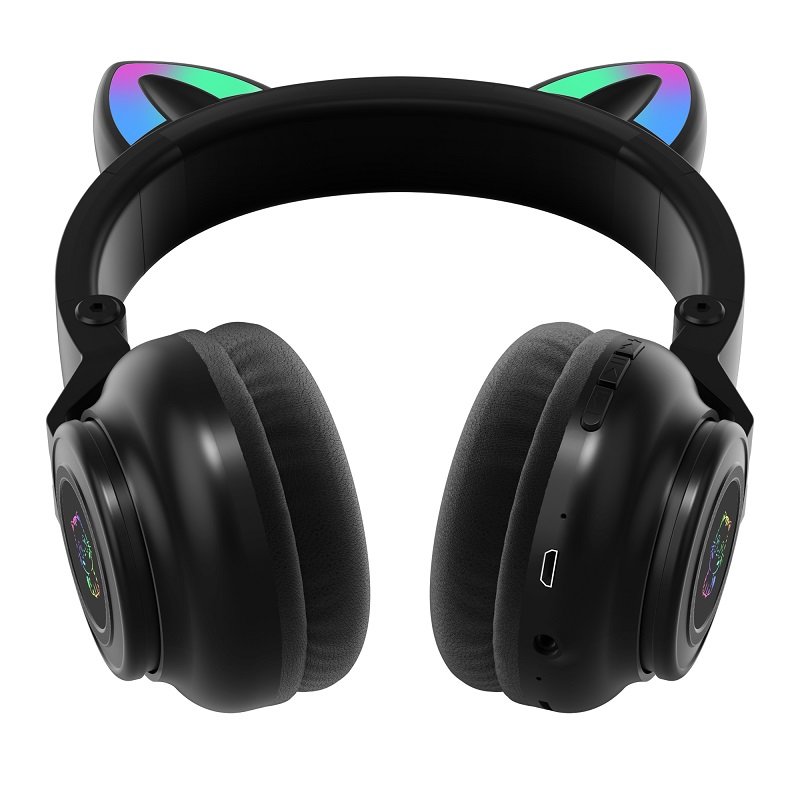 New Trending Gaming Headsets Type-c Connectcat-ear Earphones Private Mode Headphone Waterproof IPX-3 Wireless Headsets with AUX
