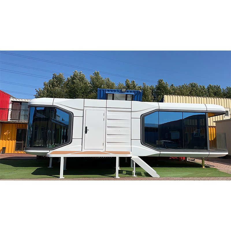 Modern Luxury Container House Prefabricated Tiny Villa Space Capsule Waterproof Steel for Apartment Living Room Courtyard-Hot