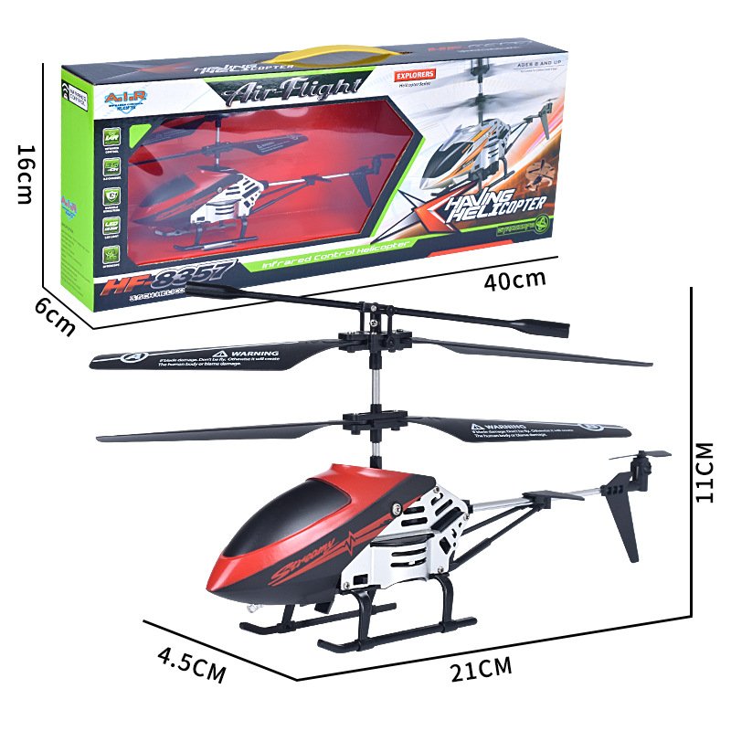 Jiefanlogo custom 3.5 pass alloy aircraft USB charging helicopter children's remote control toys cross-border