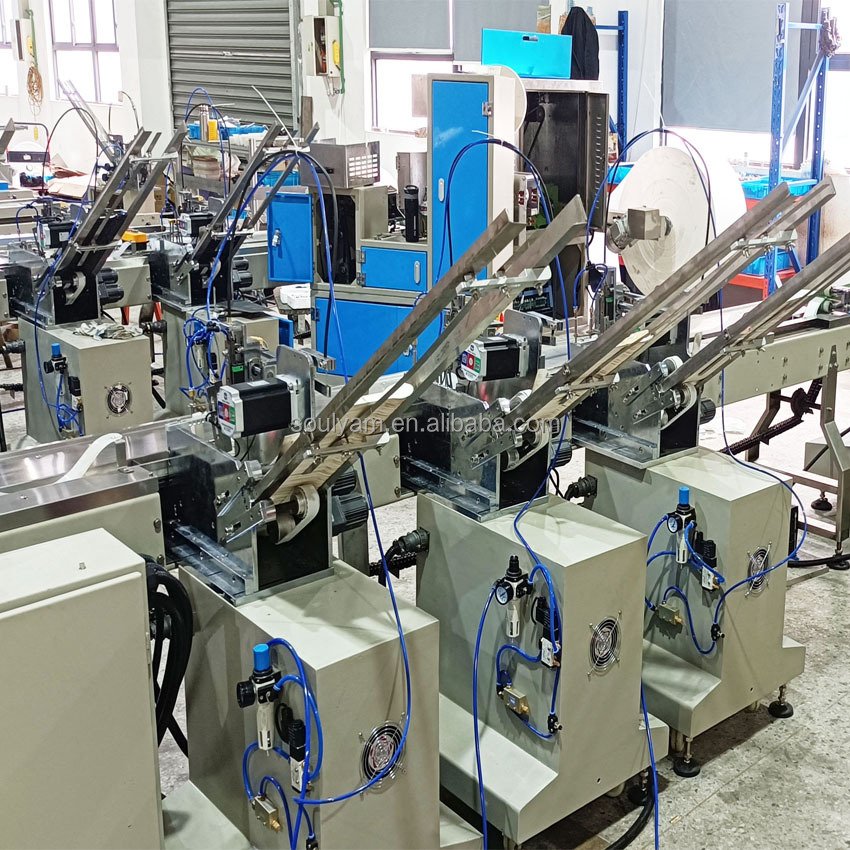 Automatic Disposable Cutlery Set Packing Machine for Napkin Tissue Spoon Fork Knife Toothpick Salt Pepper Sugar Wipes Sachet