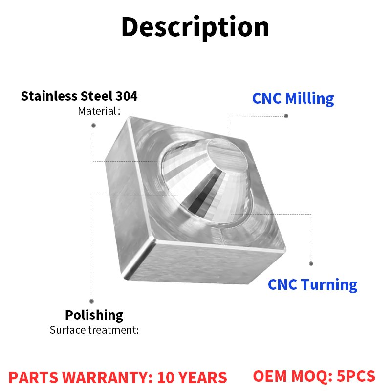 Professional Stainless steel cnc machining oem cnc parts product manufactur industrial automation for edical equipment