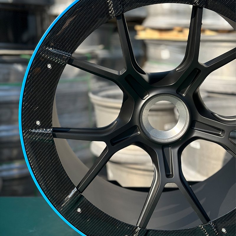 High Quality Forged Staggered Alloy Deep Concave Dish 20 22 24 26 Inch 5x114.3 5x112 Carbon Fiber Wheel