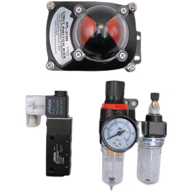 CQATMT Pneumatic Actuator Accessories Filter Pressure Reducing Valve for Water and Oil Electric Solenoid Power