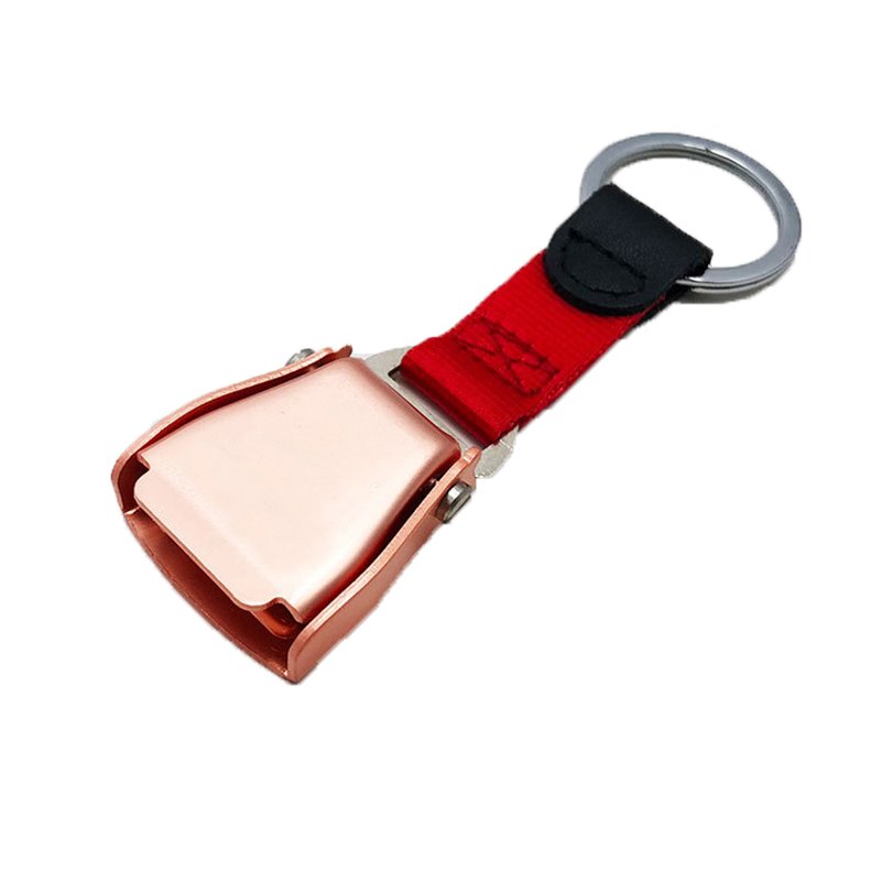 Airplane Plane Seatbelt Buckle Stock Colorful Flight Gift Keychain