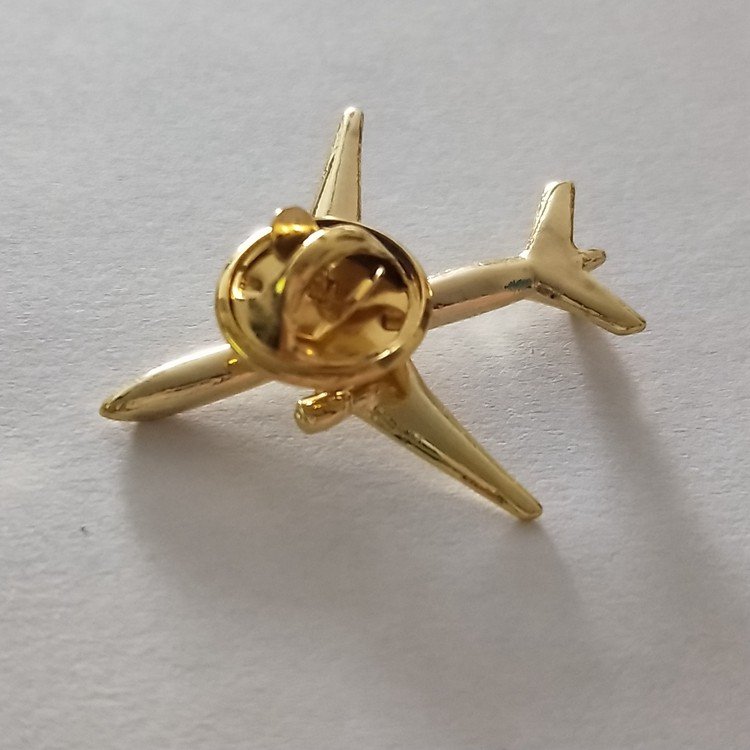 Suit T-shirt Collar Gifts Metal Butterfly Clutch 3D Mini Aviation Badges Aircraft Enamel Emblem Airplane Lapel Pins