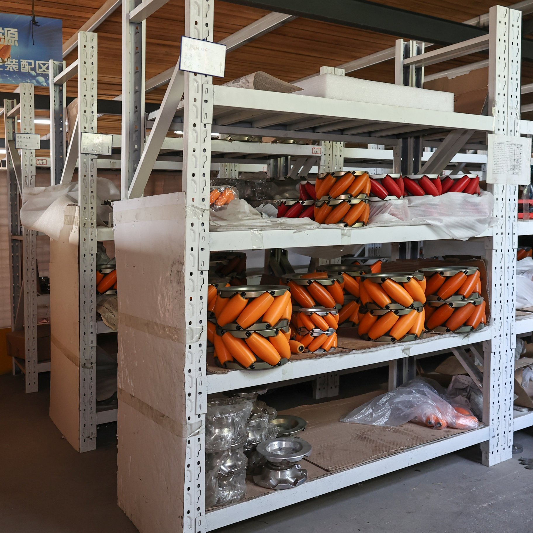 High Performance 12 Inch Polyurethane Mecanum Wheel New Condition Industrial Material Handling Equipment Part