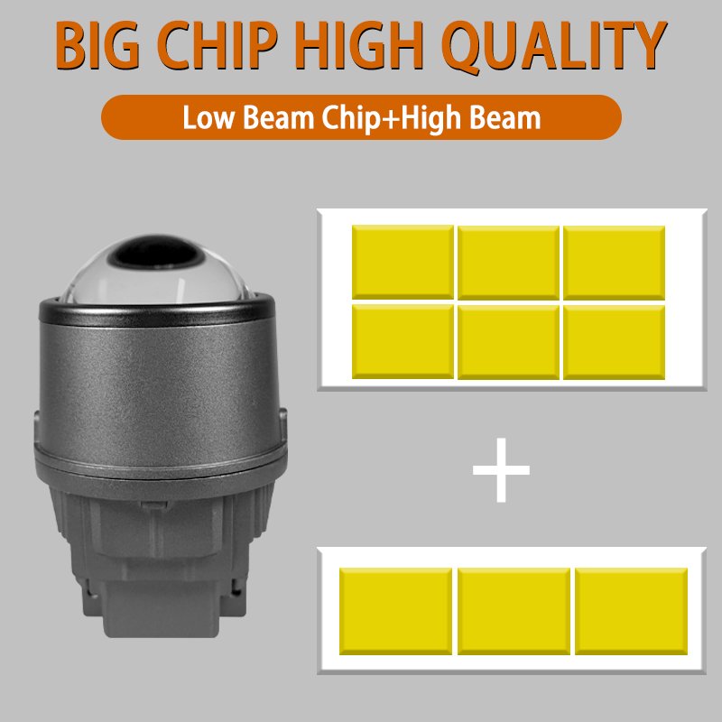 W30 Hot Selling 3.0 Inch 3000k 4300k 6000k Fog Lens Auto Parts High Power Bi Led Manufacture Factory Price Led Fog Lamp