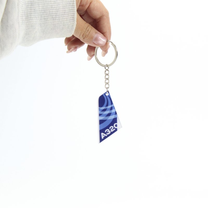Boeing Vertical Fin Keychain, Airline Souvenir for Flight Enthusiasts, Custom Aviation Travel Gift
