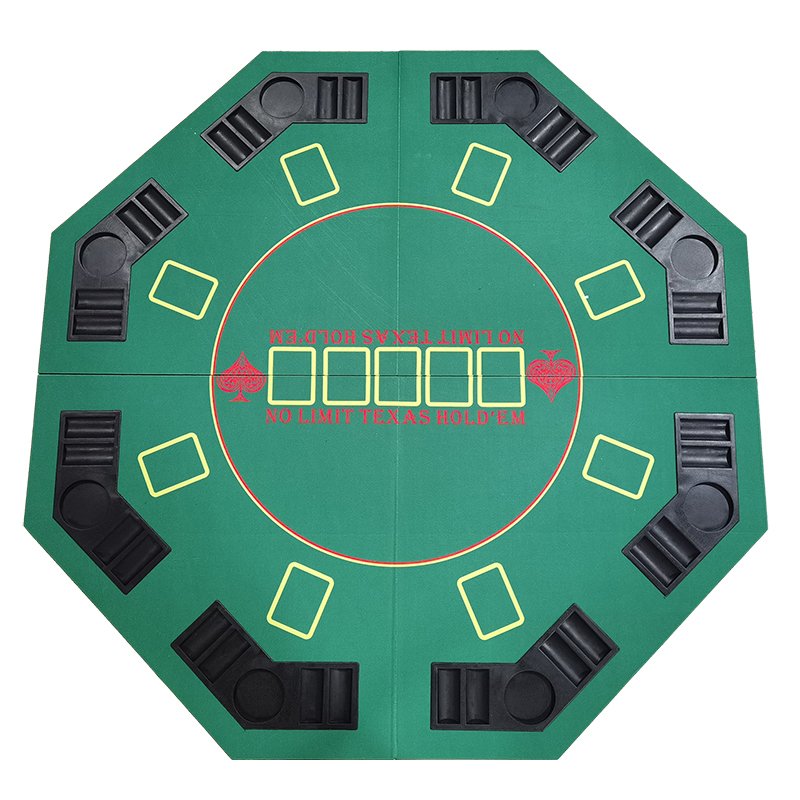 Regail Good Sale Portable Folding Texas Poker Table Gambling Tables Casino Poker Table for Guest Games Dining Room