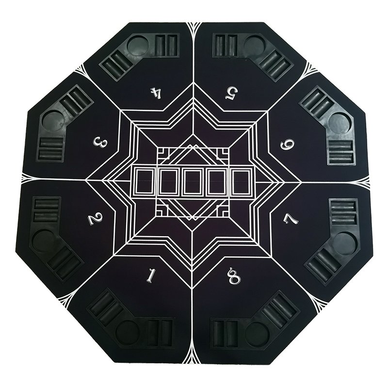 Regail Good Sale Portable Folding Texas Poker Table Gambling Tables Casino Poker Table for Guest Games Dining Room