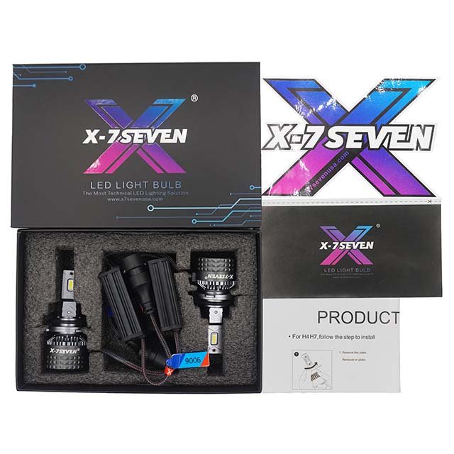 X-7SEVEN Super Bright XZEU 9005 9006 150W 30000LM Car Accessories LED Headlight Head Light for Auto