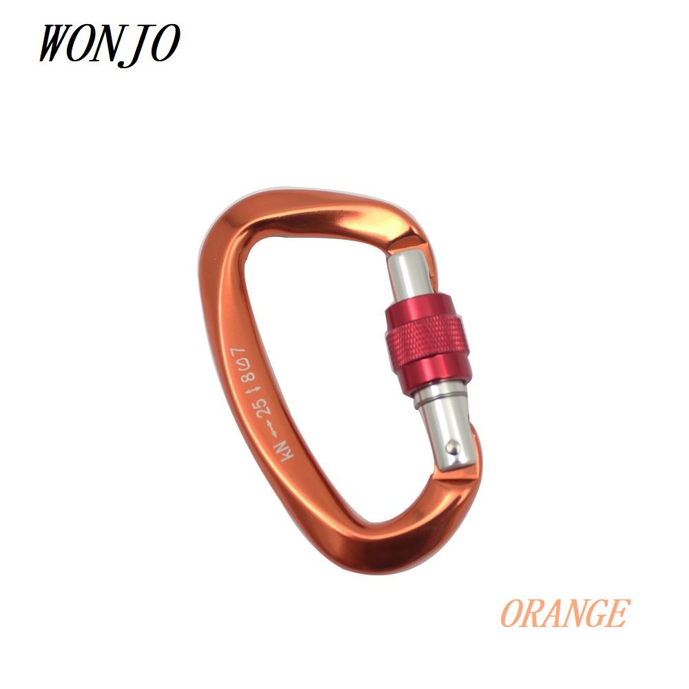 Carabiner D Type Carabiner Hook Customized LOGO and Color 7075 Aviation Aluminum Alloy