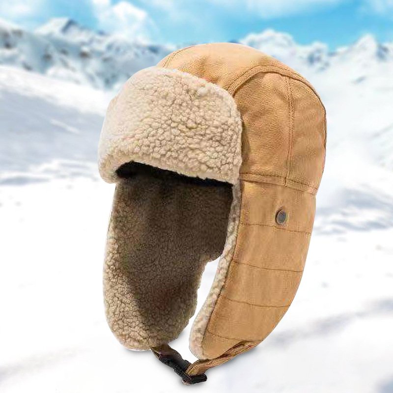 Wholesale Vintage Aviator Hat Knitted Costume Accessories Fur Ear Flaps Trooper Trapper Pilot Cap
