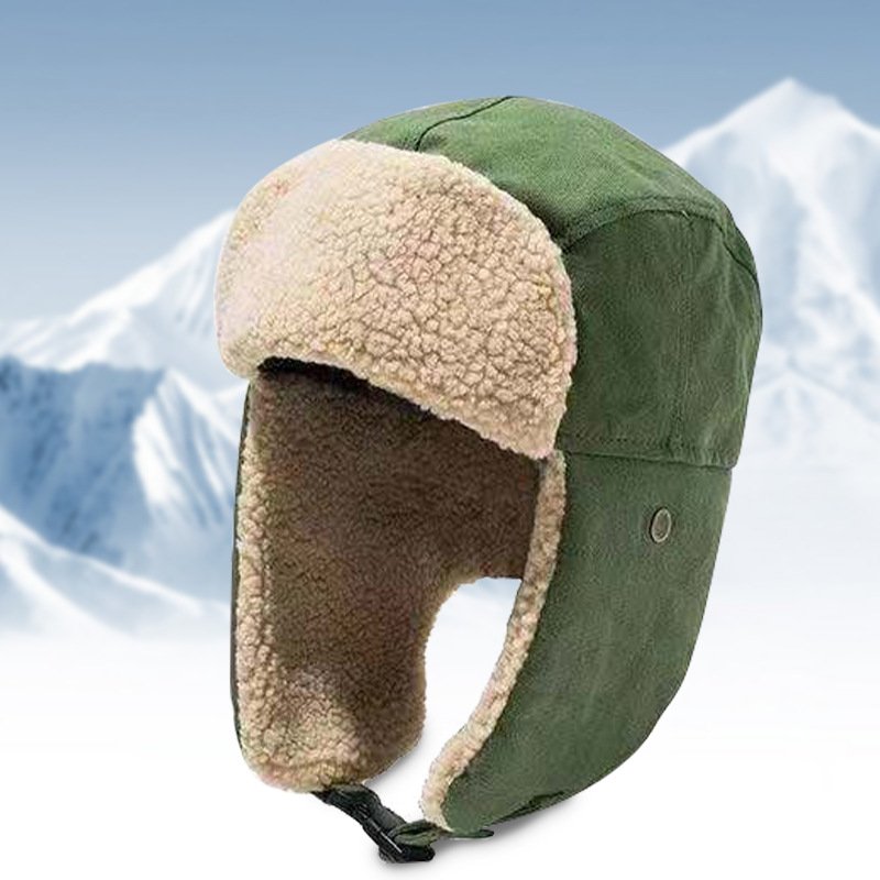 Wholesale Vintage Aviator Hat Knitted Costume Accessories Fur Ear Flaps Trooper Trapper Pilot Cap