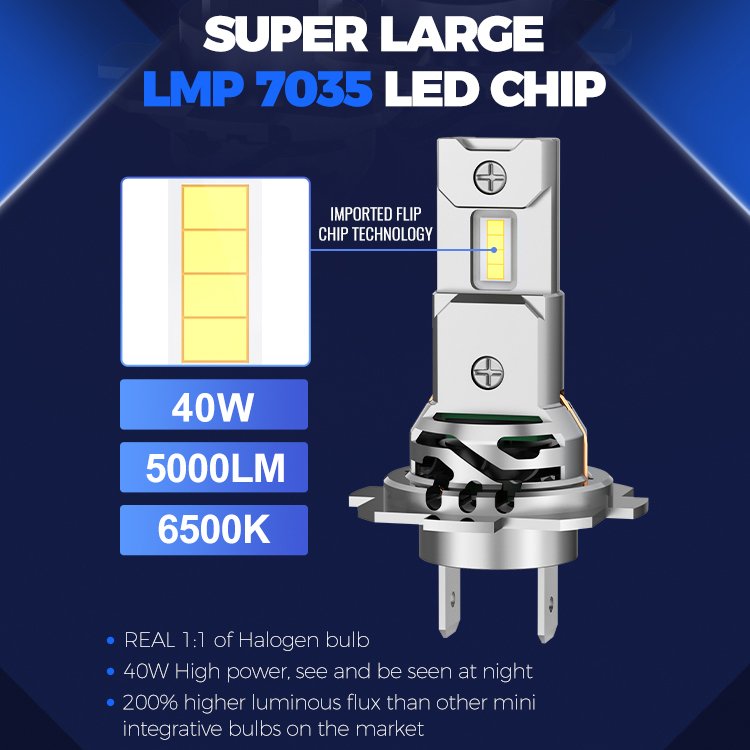 Factory Directly Sales OEM ODM H7 H18 Models Automotive Car Light Accessories Car Led Light H7 Led Headlight