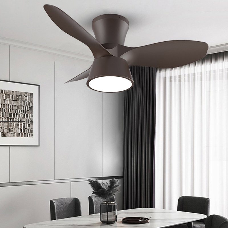 Factory Summer Wind 32 Inch 3pcs Abs Blade Copper Motor Dc Black Aviation Ceiling Fan