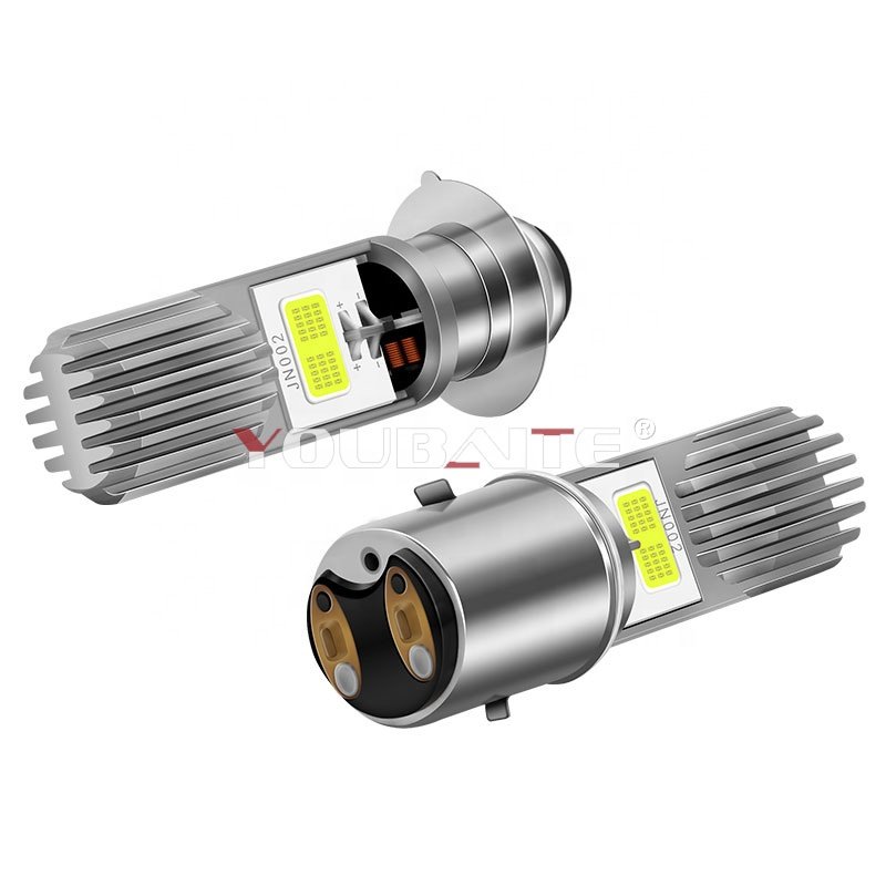 Led Motorcycle Headlight Bulb H4 H6 BA20D P15D for Moped Scooter ATV Motorbike Light Bulbs Motor Accessories