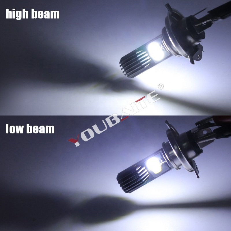 Led Motorcycle Headlight Bulb H4 H6 BA20D P15D for Moped Scooter ATV Motorbike Light Bulbs Motor Accessories