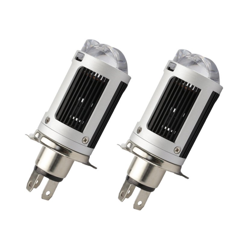 2023 MX2 LED Motorcycle Headlight Triple Projector Lens Design 48W/High 25W/Low Super Bright Fan Cooling Standard Light Pattern
