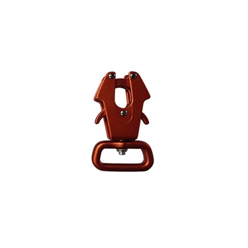 Pet Release Buckle Frog Clip Pet Snap Hook Frog Carabiner Safety Harness Collar Frog Clip Buckles for Dog Leash