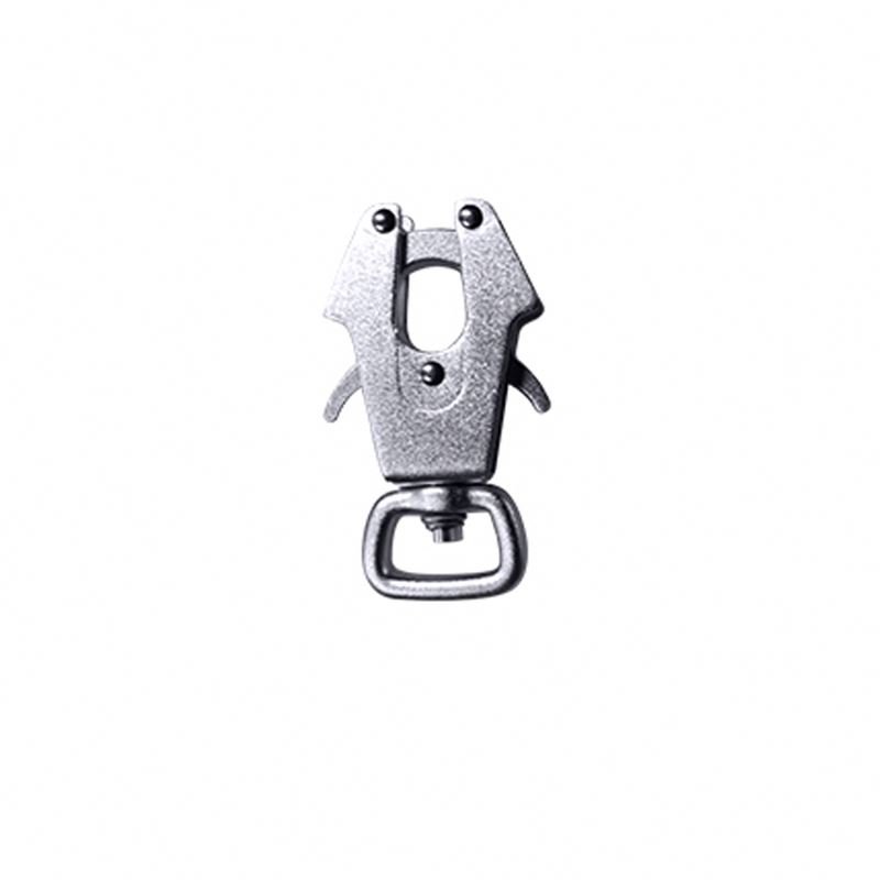 Pet Release Buckle Frog Clip Pet Snap Hook Frog Carabiner Safety Harness Collar Frog Clip Buckles for Dog Leash