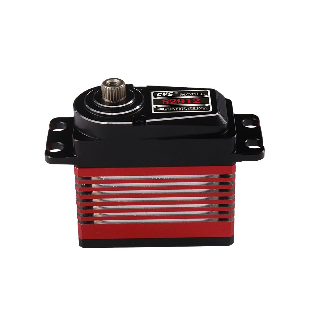 Private Plane 12kg Torque Full Aluminum Case HV Coreless Standard Size Digital Servo With Titanium Gear For Helicopter Engine