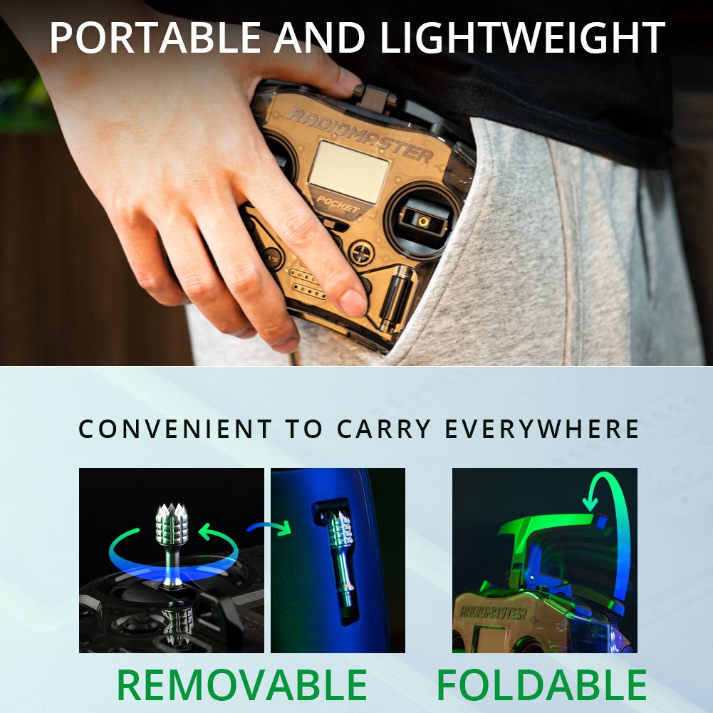 FPV Traverse Aircraft Model Portable Personalized ELRS CC2500 Protocol Radiomaster Pocket Remo
