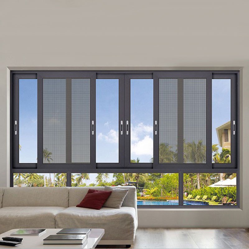 Aviation Grade Aluminum Alloy Sliding Windows, Villa Glass Doors with Screens, Soundproof and Heat-insulating Doors and windows