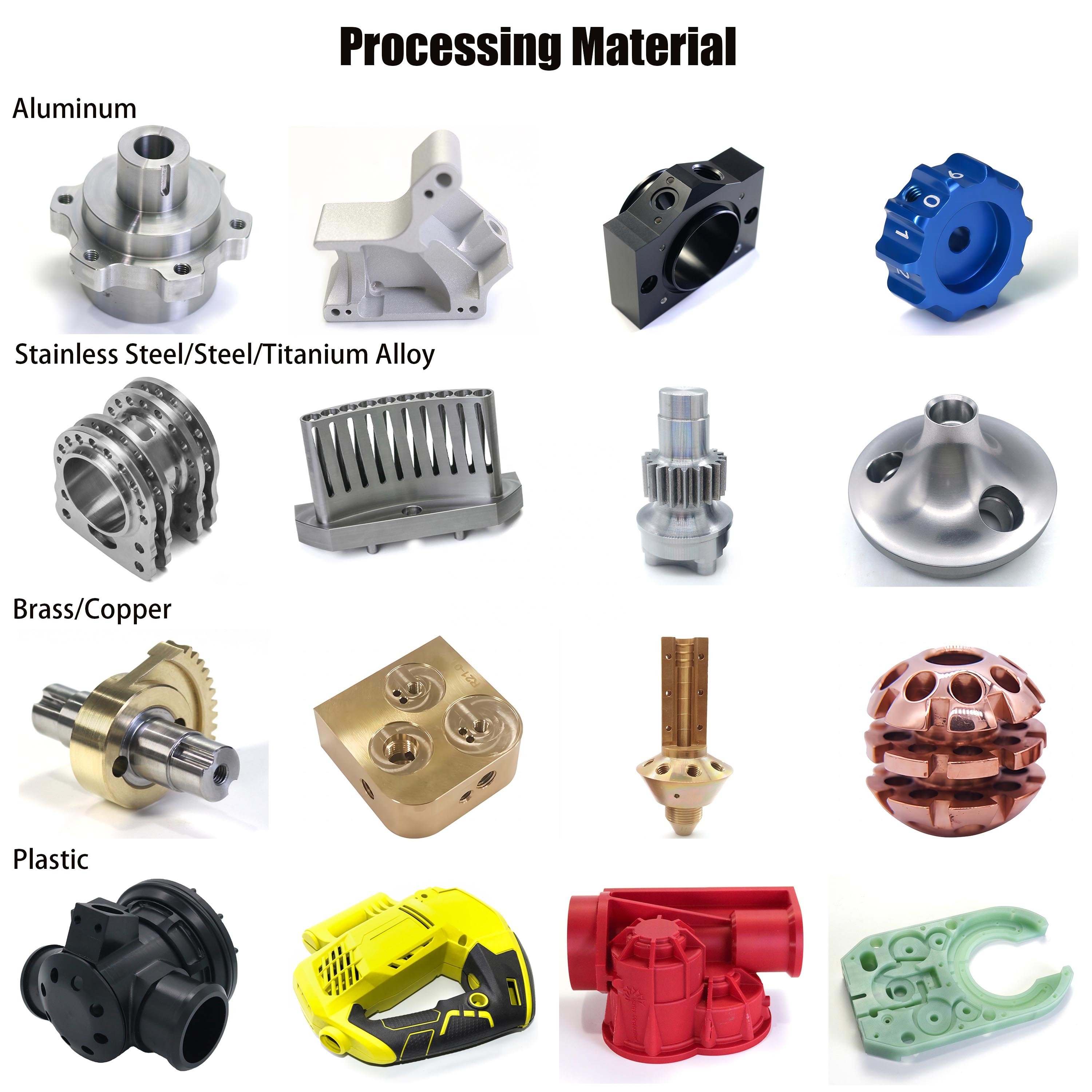CNC Precision Machining Custom Manufacturers Plastic Nylon Aluminum Metal Prototype Service Parts