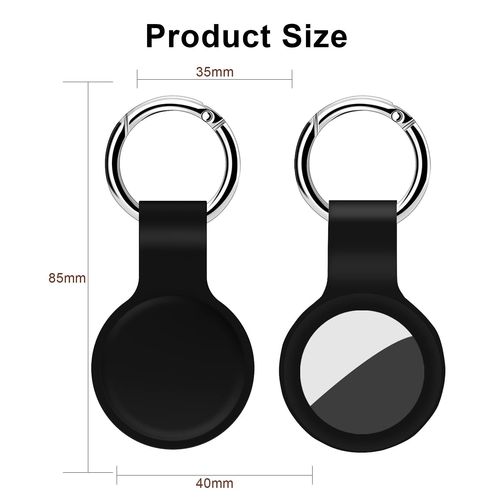 Keychain Silicone Protected air Tag Housing Shockproof Cover Pet Children GPS Aviation Tag Accessory case Holder
