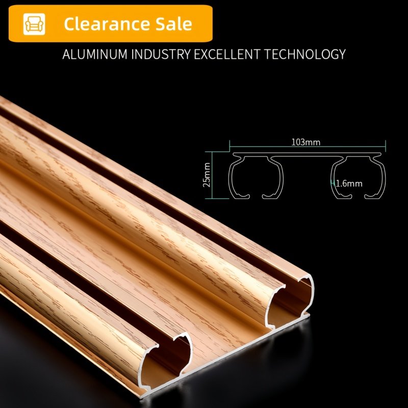 Dual Ceiling Mount Metal Double Track for Bay Windows & Home Office-Curtain Poles Tracks & Accessories