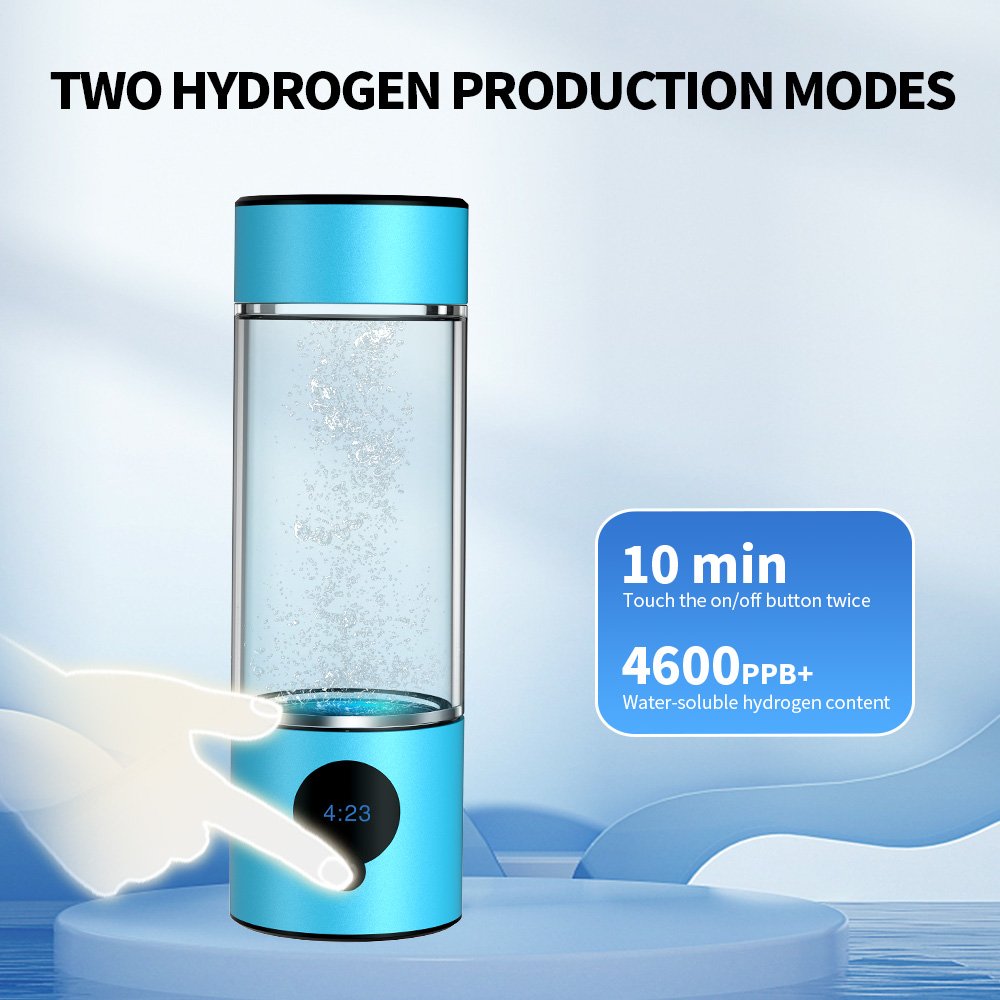 Suyzeko New Arrivals 2025 Portable Hydrogen H2 Generator Water Bottle 5000ppb+ 3 in 1 SPE PEM Electrolyzer Hydrogen Generator