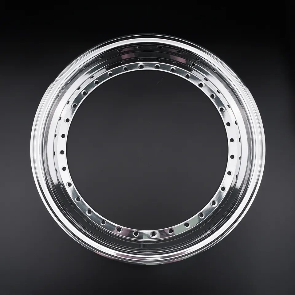 Factory Custom Forged Wheel 12 -32 Inch Aluminum Alloy Blanks 3 Pc Wheel Lip Soft Step Lip Rim Barrel