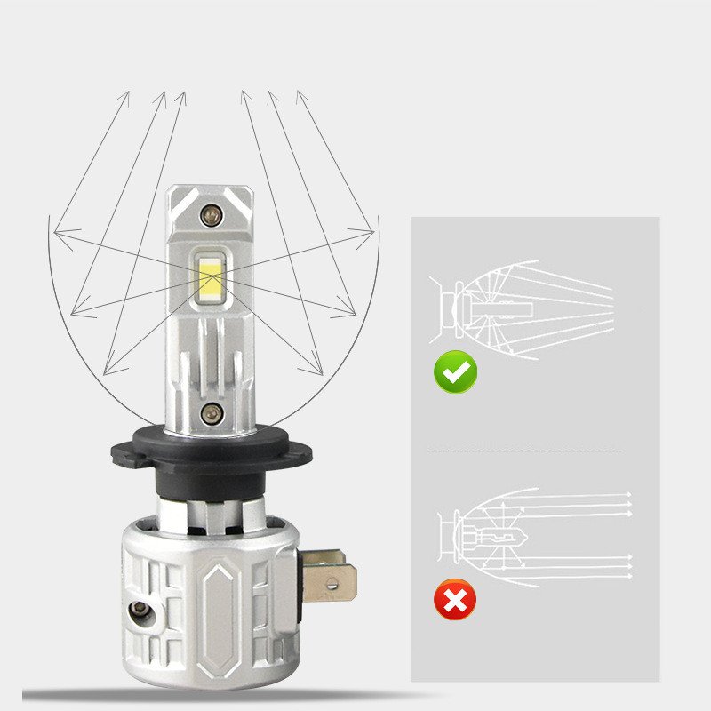 Vehicle HB3 9005 Led Headlights Plug-in Silent High-light H4 Headlights Waterproof 9006 Led Lights Manufacturers