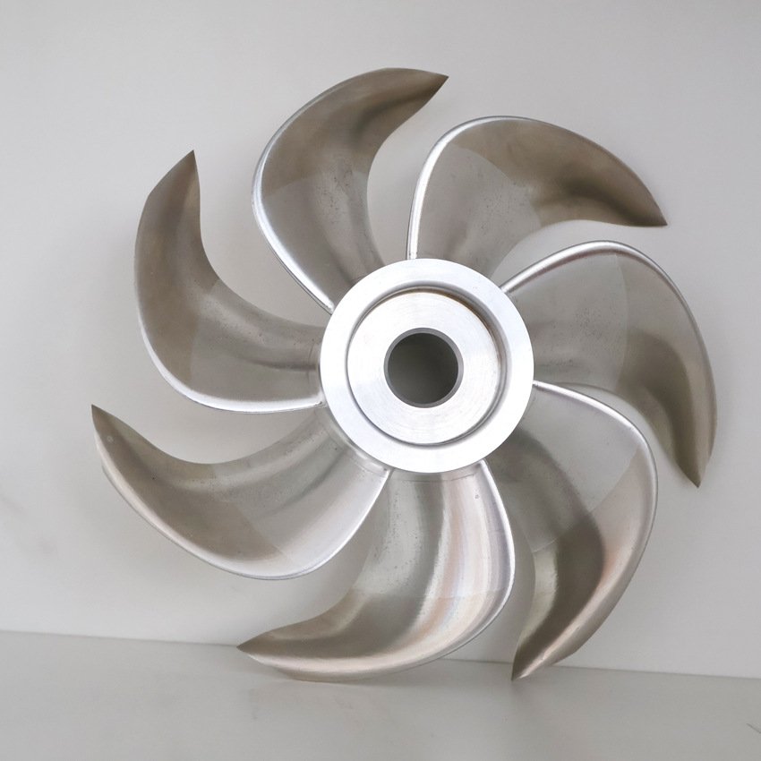 Custom Five-Axis CNC Machining Services for Precision Aluminum Parts 3D Model Propeller Impeller for Aviation & Ship Broaching